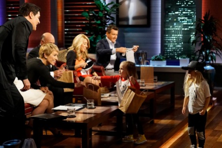 SHARK TANK - "Episode 806"- A stay-at-home mom from Milwaukee, Oregon, learns a valuable business lesson in the Tank as it relates to her stylish clothing line for little ones; an 18-year-old from Canton, New York, with a passion for all things maple, hopes the Sharks can help spread his delicious maple syrup products to tables across America; a woman from Houston, Texas, has risked everything for her simple and smart multi-use kitchen accessory; and a young man from Milwaukee, Oregon, created a new type of tags for dog lovers. Also, a profile on Kevin O'Leary reveals a lesser-known side of the Shark also known as "Mr. Wonderful," on "Shark Tank," airing FRIDAY, OCTOBER 21 (9:00-10:01 p.m. EDT), on the ABC Television Network. (ABC/Kelsey McNeal) MARK CUBAN, BARBARA CORCORAN, KEVIN O'LEARY, LORI GREINER, ROBERT HERJAVEC